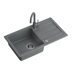 Plautuvė su mai&scaron;ytuvu Quadron GO MAX, TQ7744GMSZ, pilka