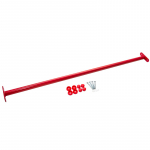 Metalinis skersinis 125 cm, raudonas
