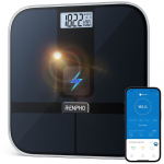 Kūno masę analizuojančios i&scaron;maniosios svarstyklės RENPHO Elis Solar 2, PEU-R-A020-BK, juodos