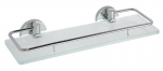 Stiklinė lentynėlė su borteliais Sapho X-ROUND XR607, 30cm