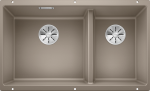 Įmontuojama dviguba virtuvinė plautuvė Blanco SUBLINE 430/270-U,  523158, tartufo