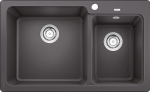Virtuvinė plautuvė BLANCO NAYA 8 519647, akmens pilka