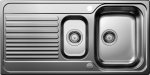 Nerūdijančio plieno plautuvė Blanco TIPO II 6 S 526621 (su ekscentriniu ventiliu)