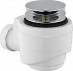 Vonios sifonas Blu Click-Clack, juodas matinis