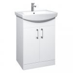 Vonios spintelė su praustuvu Riva SA55-4, balta