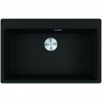 Granitinė plautuvė Franke MARIS MRG 210-72 A 135.0682.969, juoda matinė (ekscentrinis ventilis)