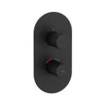 Potinkinis termostatinis mai&scaron;ytuvas Ravak Espirit ES 067.20BLM.O3.RB07C X070289, juodas (be potinkinės dėžutės)