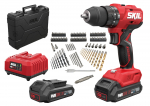 Akumuliatorinis smūginis gręžtuvas su akumuliatoriumi Skil 3021HC, 20 V, 2x2Ah