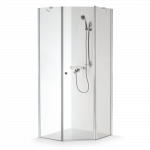 Du&scaron;o kabina Baltijos Brasta Glass Lina, 90 x 90 x 200 cm, skaidrus stiklas