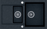 Granito plautuvė Kernau KGSH 6080 1,5B1D Black Metal