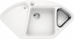 Plautuvė BLANCO DELTA II 523660, balta (su ekscentriniu ventiliu)
