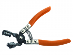 Hose clamp plier 45&ordm; angled with rotating jaws 280mm