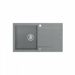 Įmontuojama plautuvė Quadron EVAN 111, HCQE8650U5_BS_P2O, sidabrinis akmuo