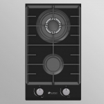 Įmontuojama dujinė domino kaitlentė Allenzi DO302BL