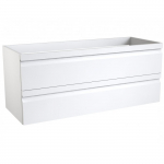 Apatinė spintelė su stalčiais Kame Terra BU/10-3DR/D1F2, balta blizgi,100 cm
