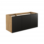 Apatinė spintelė Comad Luxor Black 82-120-3D, 120 cm, juoda