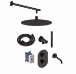 Potinkinė termostatinė du&scaron;o sistema su snapu voniai Sanycces TE3000+T13011+BRP00140BM+ROC001BM+TEL001BM+FLE010+BNCA001+ST