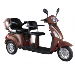 Elektrinis triratis mopedas motoroleris EMOTO MS04EEC, 1000W LI-ION, Rudas