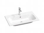 Akmens masės praustuvas Ravak Chrome Slim 80x49 cm, baltas blizgus, XJG01180001
