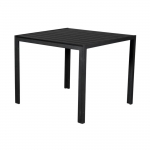 Lauko stalas, 90 x 90 x 74 cm, juodas