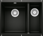 Virtuvinė dviguba plautuvė Blanco ROTAN 340/160-U 526096, juoda