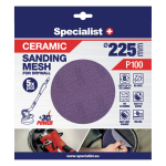 Specialist+ keramikinis tinklelis MESH, 225 mm, P100, 5 vnt.
