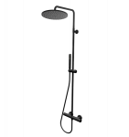 Juodas du&scaron;o komplektas su termostatu BOSSINI L1 COSMO, L10093000073008