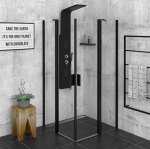 Du&scaron;o kabina Polysan Zoom Line Black 900x900 mm, ZL5415B