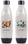 Gėrimų gazavimo aparato SodaStream vandens buteliai Fuse, 1l, 2 vnt, mozaika - su defektu