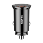 Automobilinis įkroviklis Baseus Circular Plastic 30W USB-C/USB-A juodas CCALL-YS01