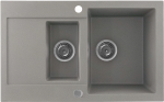 Granito plautuvė Kernau KGSH 6080 1,5B1D Grey Metallic