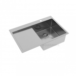 Nerūdijančio plieno virtuvinė plautuvė AQUASANITA LUN101N-RW