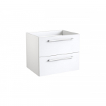 Apatinė spintelė Kame Duet BU/6-2DR/D1, 60 cm, Balta blizgi