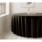 Apvali staltiesė Juoda D290