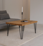 Ąžuolinis kavos staliukas Bold Frame NEW YORK 2, natūralus ąžuolas, 60 cm