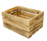 Medinė dėžė 40 x 30 x 21 cm, deginto medžio