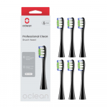 Dantų &scaron;epetėlio galvutės Oclean Professional Clean, P1C5 B06, Black, 6 vnt.