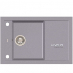 Granitinė plautuvė Alveus Formic 30 04M, pilka metalic