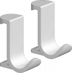 Rank&scaron;luosčio kabliukas Hansgrohe WallStoris, 27914700, balta matinė, 2vnt