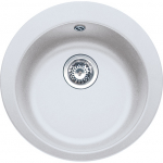 Plautuvė Franke Single 1, tectonite, balta, 114.0463.691