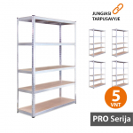Sandėliavimo lentynos stelažai 180x90x45 PRO (5 vnt)