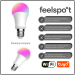 I&scaron;manioji lemputė Feelspot FS-BL01W E27 Wi-fi, RGB, Tuya