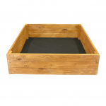 Medinė lysvė 80x80x27cm, ruda