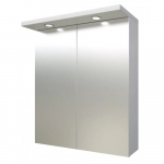 Spintelė su veidrodžiu Raguvos Baldai Quadro/Pro QPV60, 60 cm, balta