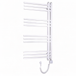 Elektrinis rank&scaron;luosčių džiovintuvas WOBBEE FLINT WHITE 50x100cm baltas de&scaron;ininis su tenu su laidu W-FLIN-50100WM+NEX300SCWH-R