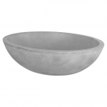 Apvalus praustuvas 50 x 38 x 14 cm, &scaron;viesiai pilkas