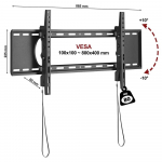 Televizoriaus laikiklis Faber Novelty FN C5T 45''-90'' (iki 80kg, VESA 80*40cm)