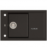 Granitinė plautuvė Alveus Formic 30 05M, juoda metalic