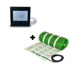 Grindinio &scaron;ildymo tinklelis Wellmo MAT + programuojamas termostatas Feelspot WTH-51.36 NEW Black