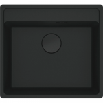 Granitinė plautuvė Franke Maris MRG 210-52, 135.0683.048, juoda matinė (juodas rankinis ventilis)